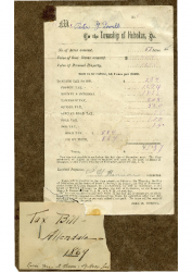 1869 TAXBILL Propterty Tax Bill