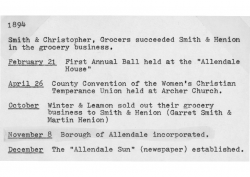 1894  Happenings