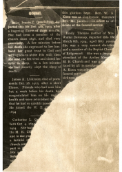 1903-12-09 Obituary of Jennie Quackenbush