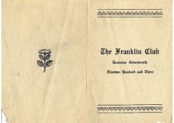 1903-12-17 CLUB PROGRAM PLAY The Franklin Club