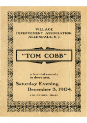 1904-12-03 CLUB PROGRAM PLAY From VIA Tom Cobb comedy