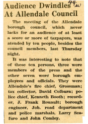 1947-03-20 Audience dwindles at Allendale Council