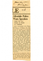 1947-06-26 Allendale Police Warn Speeders