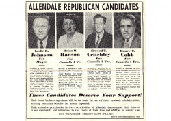1951 Republican Party candidate sheet