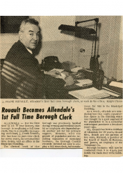 1964-04-23 Borough Clerk J Frank Rouault first full time clerk