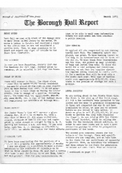 1971-03-31 Borough Hall Report