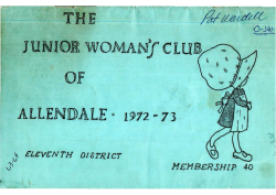 1972  Junior Womans Club
