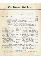 1974 Borough Hall Report Mayor Robert Schenk