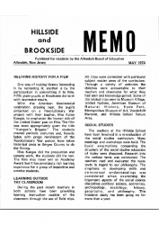 1974-05 Hillside Brookside Memo