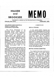 1975-02 Hillside Brookside Memo