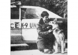 1981-00-00 Officer Andy Baum with K9 Guardian