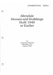 1987 Houses and Buildings Built 1940 or Earlier Part1