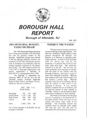 1993-09 Borough Hall Report