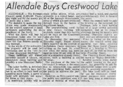 CRESTWOOD Newspaper Article