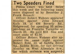Two speeders fined 748