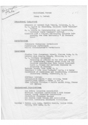 Henry C Seibel Resume