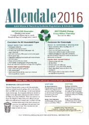 2016 Newsletter Recycling